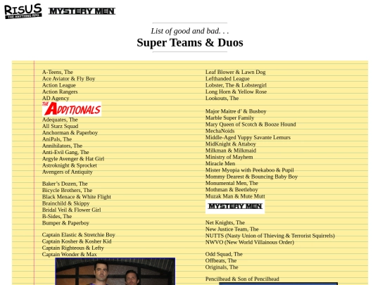 supers/teams screenshot