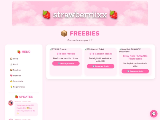 freebies screenshot