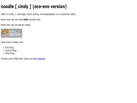 index screenshot