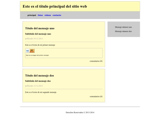 blog screenshot