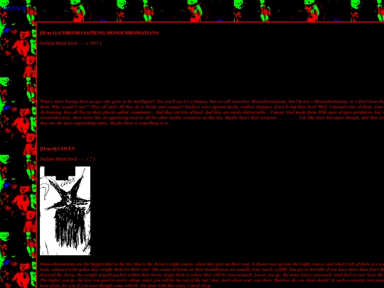 eMYTHS/iframesMYTHS/MYTHSFOLDER/HUMANOIDS screenshot