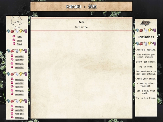diary screenshot