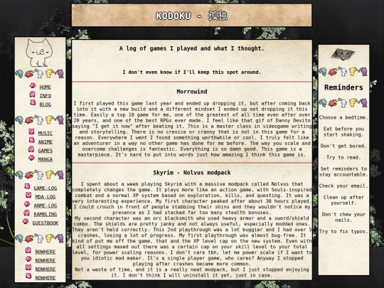 gamelog screenshot