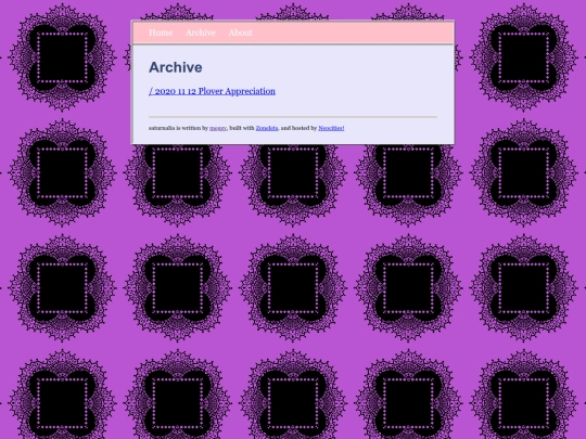 blog/archive screenshot