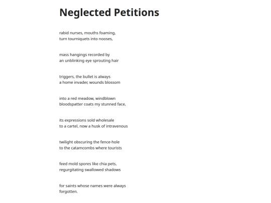 neglected-petitions screenshot
