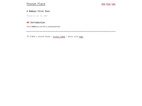 posts/babbys-first-post screenshot