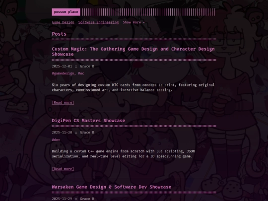posts screenshot