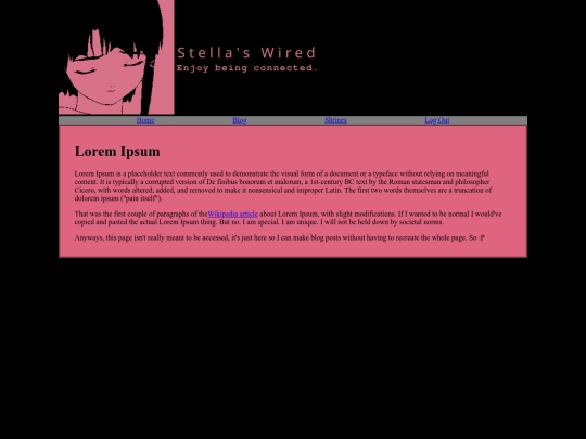 blog/template screenshot