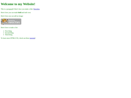 my new page/mynewpage screenshot
