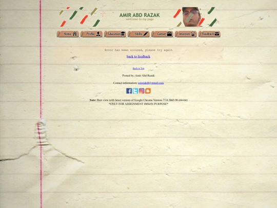 error screenshot