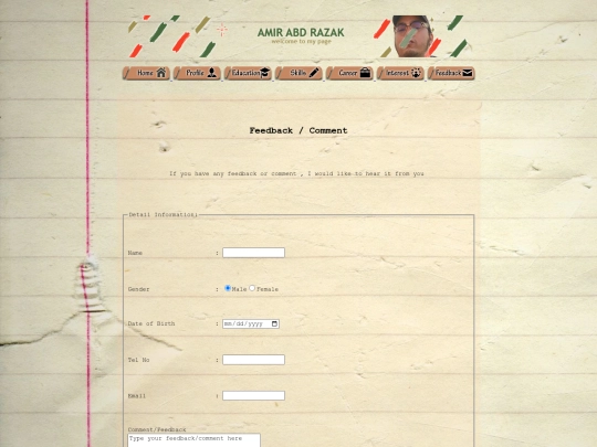 feedback screenshot