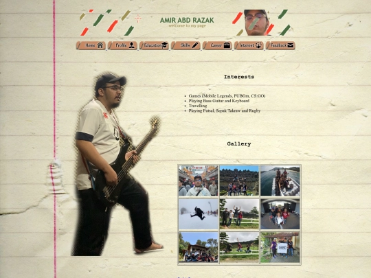 interests screenshot