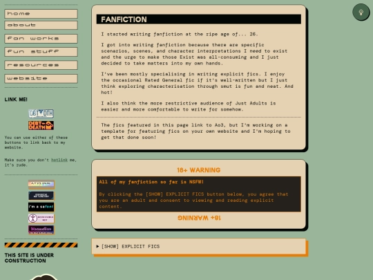 fanfiction screenshot