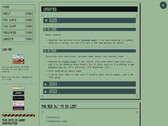 updates screenshot
