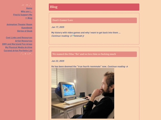 blog screenshot