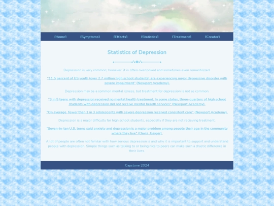 Capstone/statistics screenshot