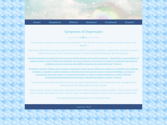 Capstone/symptoms screenshot