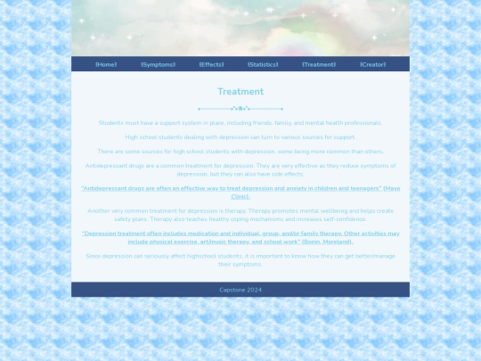 Capstone/treatment screenshot