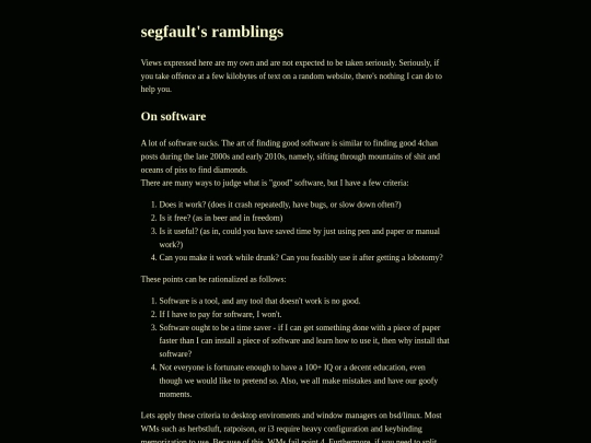projects/ramblings screenshot