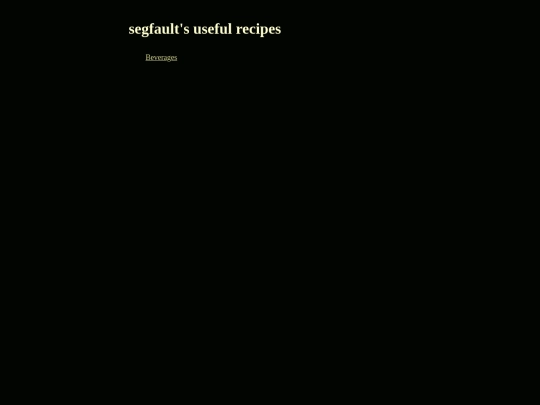 projects/recipes screenshot