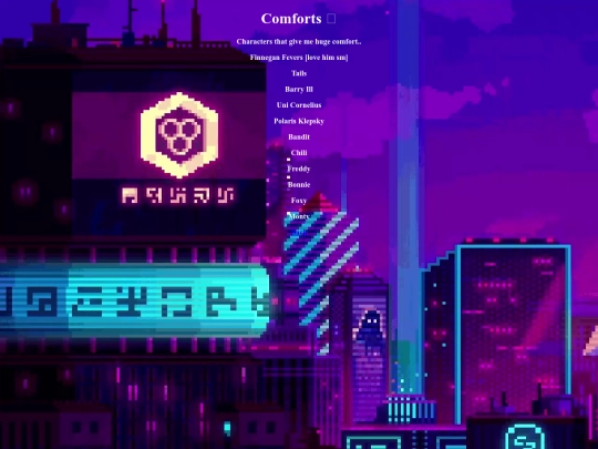 comforts screenshot
