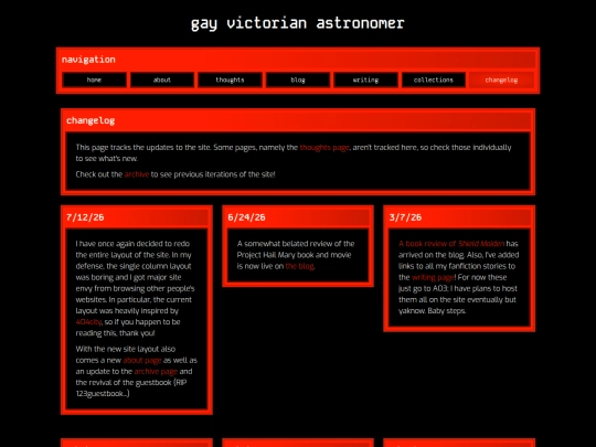changelog screenshot