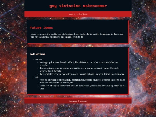 collections/ideas screenshot