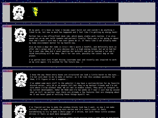 diary screenshot