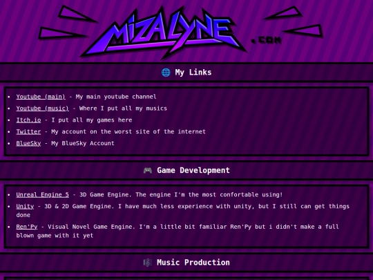 links screenshot