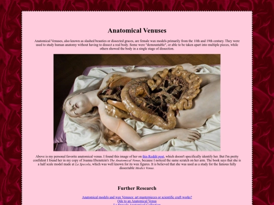 shrines/anatomicalvenus screenshot