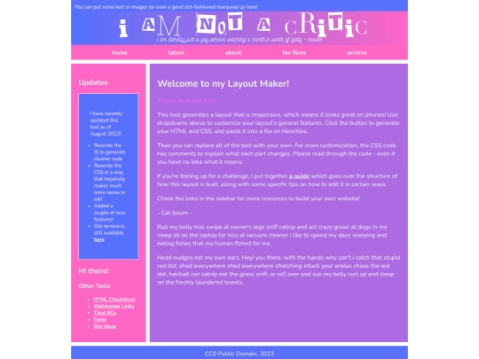 layout screenshot