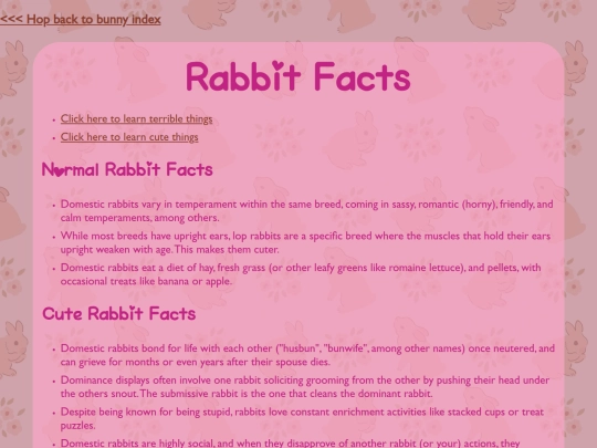 bunnyfacts screenshot