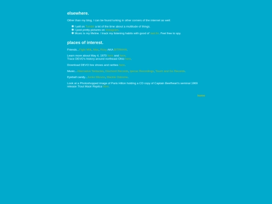 links screenshot
