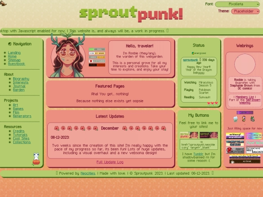 homepage screenshot