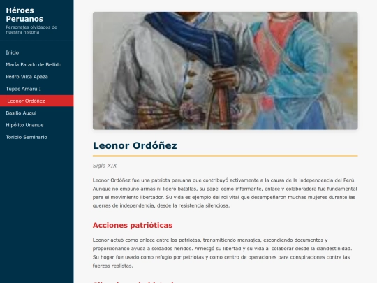 heroes/leonor-ordonez screenshot