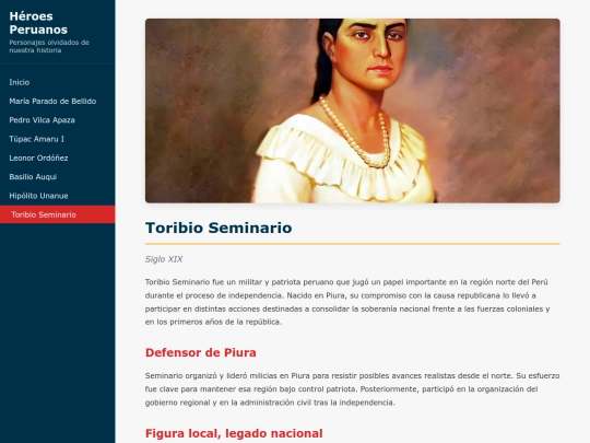 heroes/toribio-seminario screenshot