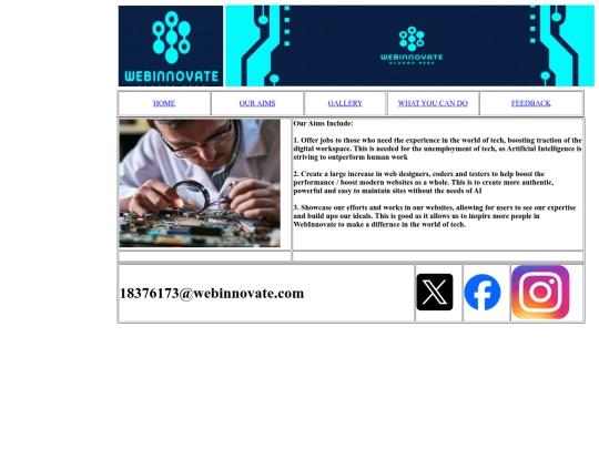 our_aims screenshot