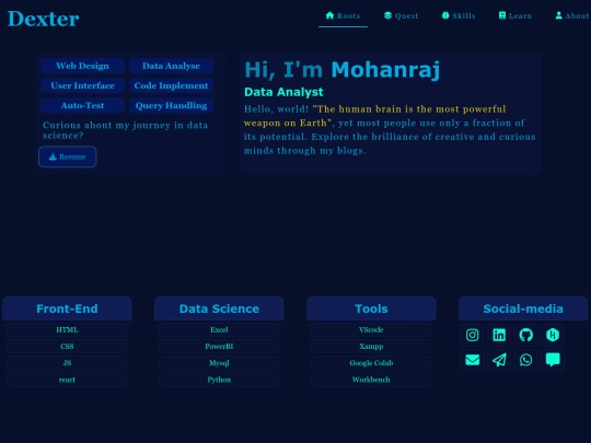 index screenshot