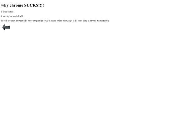 chromeSUCKS screenshot