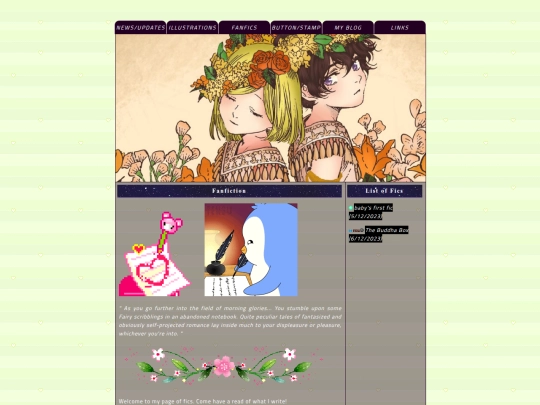 fanfic screenshot