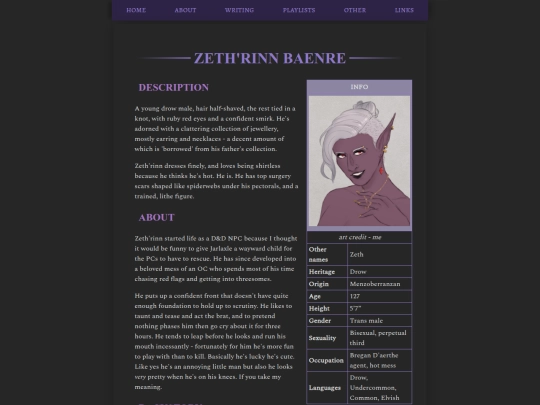characters/zeth'rinn-baenre screenshot