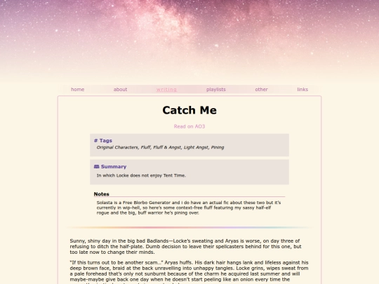 fanfic/catch-me screenshot