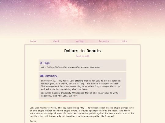 fanfic/dollars-to-donuts screenshot