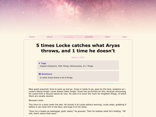 fanfic/five-times-locke screenshot