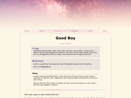 fanfic/good-boy screenshot