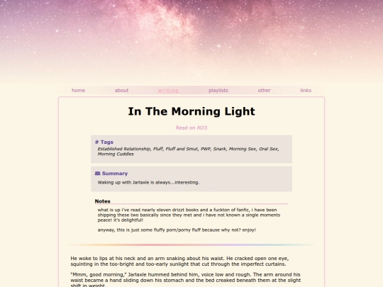 fanfic/morning-light screenshot