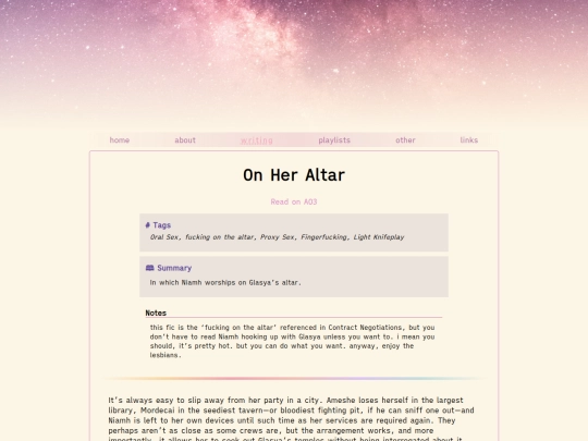 fanfic/on-her-altar screenshot