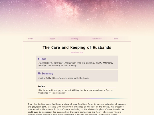 fanfic/the-care-and-keeping-of-husbands screenshot