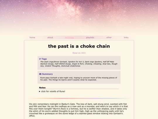 fanfic/the-past-is-a-choke-chain screenshot