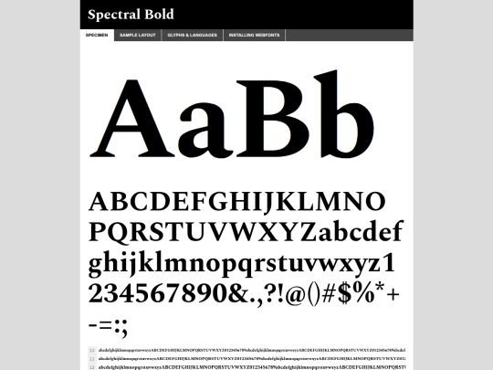 fonts/spectral/spectral-bold-demo screenshot